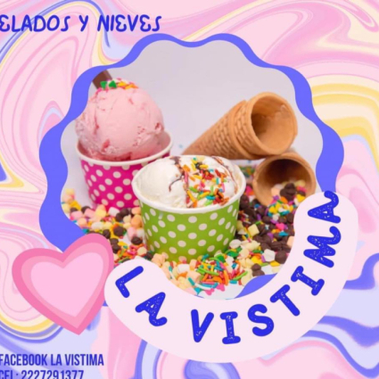 Logotipo - Helados y Nieves La Vistima
