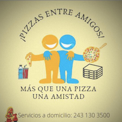 Logotipo - Pizzas entre amigos