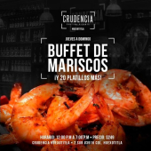 El tiempo lo cura todo, pero una buena cruda... 
¡Te la cura Crudencia! 
¿Qué día te vemos en la cantina?
Jue a Dom: Buffet de mariscos $249
De 12:00 p.m a 07:00 p.m
¡Niños (Estatura menor a 80 cm) y Cumpleañeros de la semana, Gratis!
*Aplica Restri - Crudencia Cantina Picante