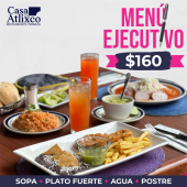 ¡Te esperamos hoy para disfrutar nuestros deliciosos menús ejecutivos!  - Casa Atlixco Restaurante