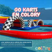 ¡En Colory la diversión no tiene límites! ¿Te imaginas una fiesta con go karts?  Pues aquí sí es posible… y es épico Risas, velocidad y momentos que nadie va a olvidar  - Colory Salón Jardín
