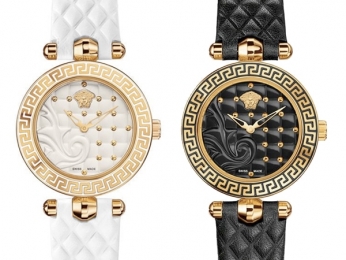 VERSACE MICRO VANITAS
30mm - Cuarzo - IP Amarillo y Piel - Bauer Joyeros - Puebla