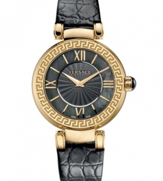 VERSACE LEDA
38 mm - Cuarzo - IP Oro Amarillo y Piel - Bauer Joyeros - Puebla