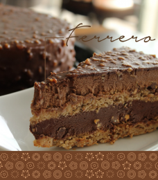 Pastel de Ferrero - Mancerinas Pastelería - Puebla
