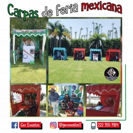 Carpas mexicanas para este 15 de Septiembre 2019 - GEC Eventos - Puebla