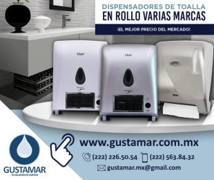 Dispensadores Automáticos de Toalla En Rollo Para Manos.

Regresa a la nueva normalidad con los me...