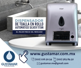 Dispensadores Automáticos de Toalla En Rollo Para Manos Color gris marca Titán

Estos equipos son ...