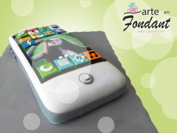 Pastel Iphone - Arte en Fondant - Puebla